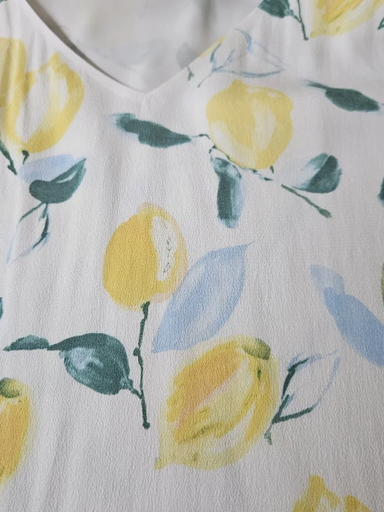 Joules Kyra Cami Top - Lemon Tree Print - Size 16 - Picture 7 of 8